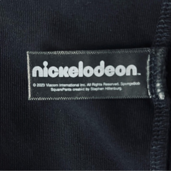 Dolls Kill X SpongeBob SquarePants Bell Sleeve Cropped Graphic Knit Tee - Picture 8 of 9